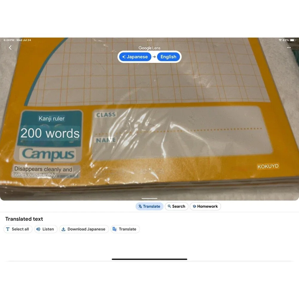 Campus Notebook Semib5 200 Squares Ruled 30 SheetsNEW PK Of 3 Japan Import #30k